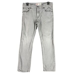 Levis Pants Boys 18 Gray Slim Straight 513 Casual Bottoms
